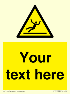 Custom Figure Slipping Sign